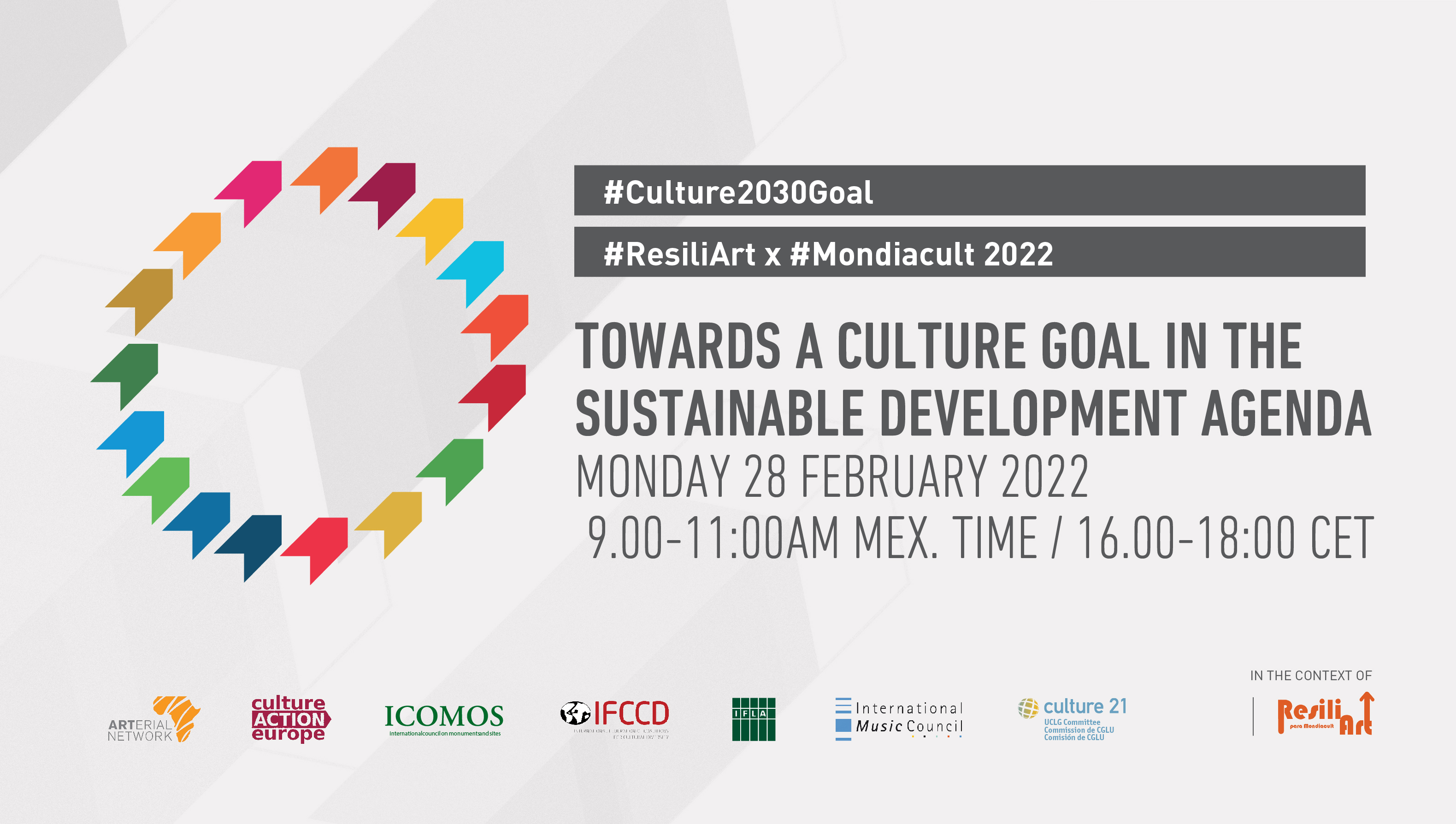 ResiliArt x Mondiacult, par la campagne #culture2030goal