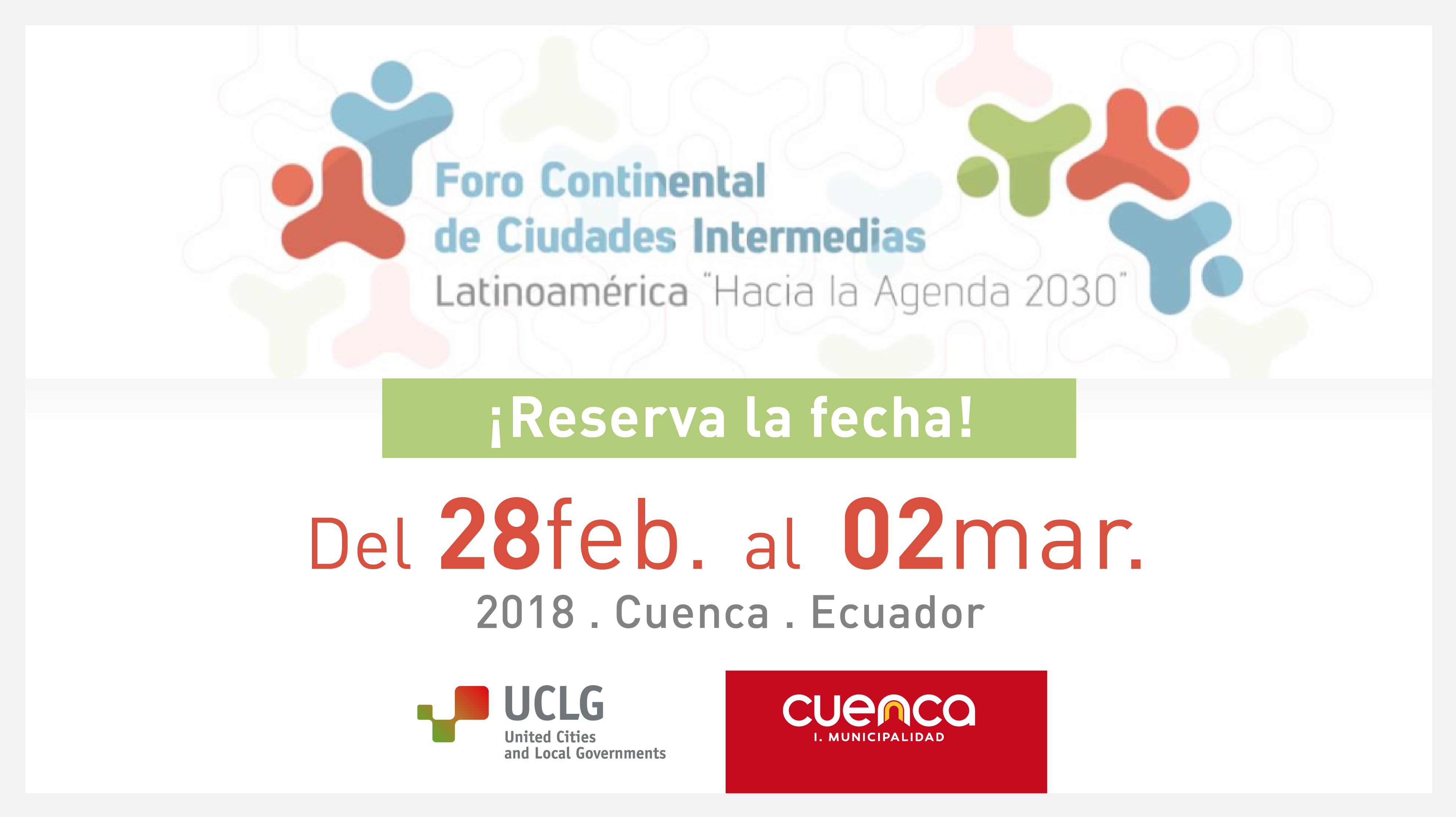 Foro Continental de Ciudades Intermedias: Latinoamérica "hacia la Agenda 2030"