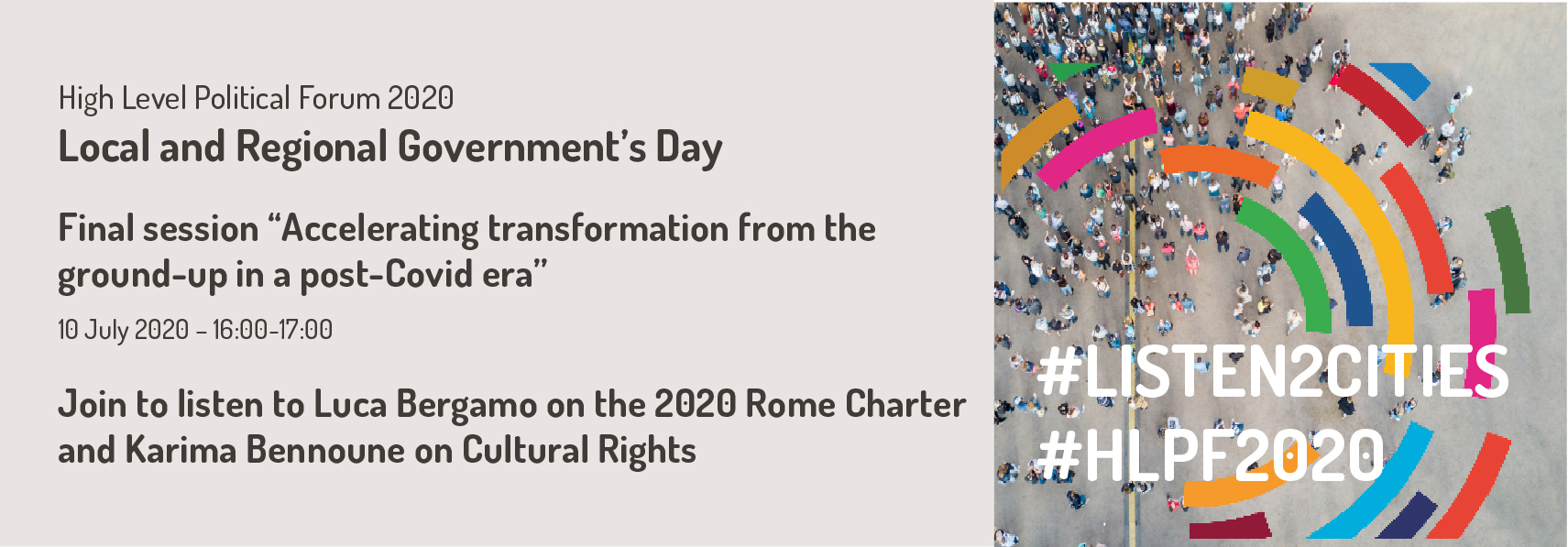 Les droits culturels au HLPF 2020