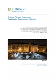 imatge "Culture, Climate Change and Sustainable Development"