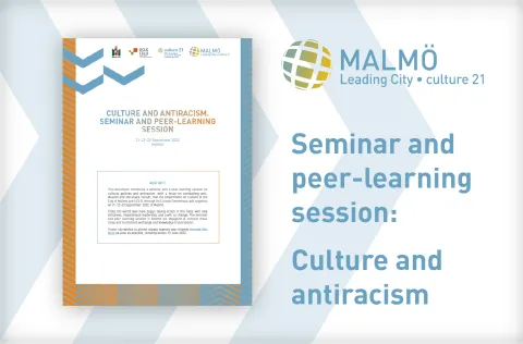 Malmö : Culture et lutte contre le racisme. Séminaire et session d'apprentissage entre égaux