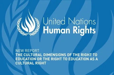 New report on the right to education as a cultural right
